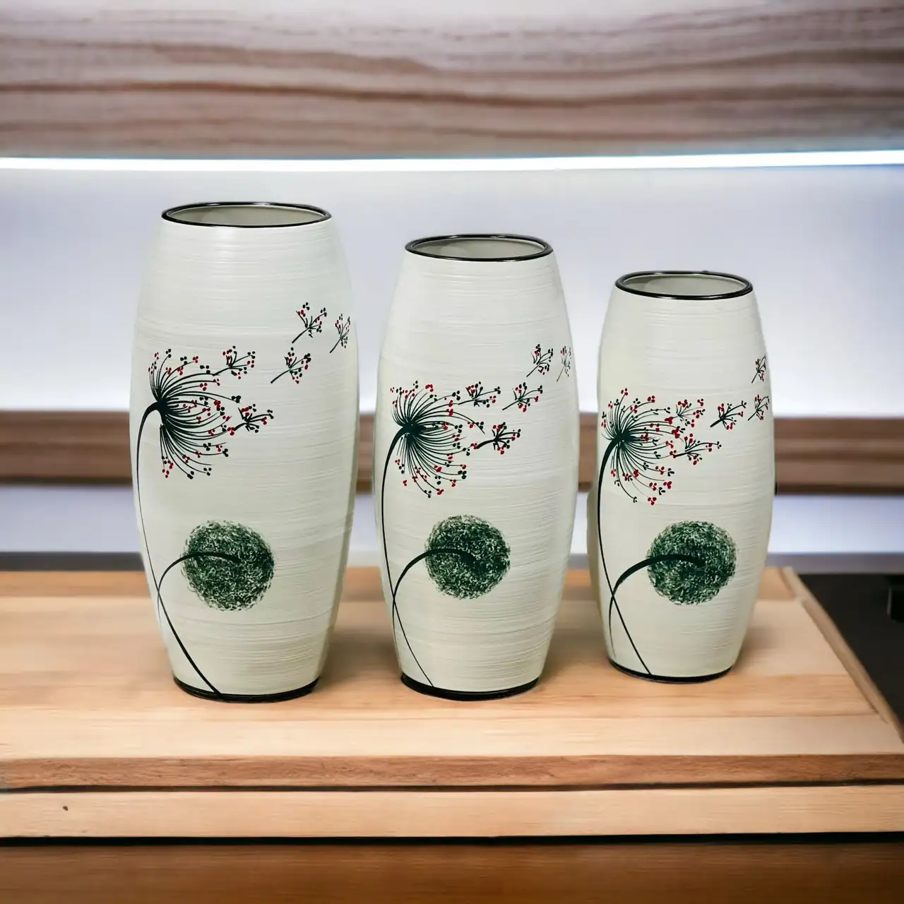 Bình Hoa Gốm Bát Tràng Vẽ Bồ Công Anh