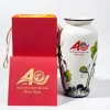 Bình Hoa Sen Xanh In Logo - Quà Tặng 20/11