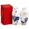 Bình Hoa Sen Xanh Vẽ Vàng - Quà Tặng CTCP Đường Sắt Hà Tĩnh